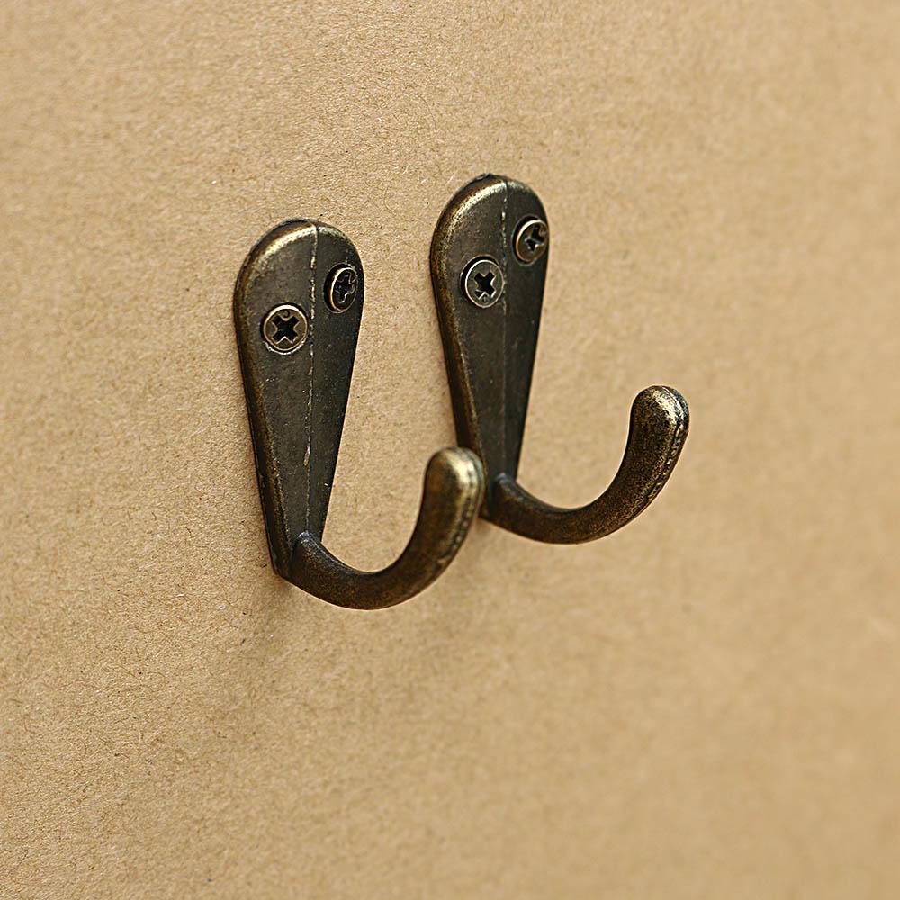 Top 10pcs Zinc Wall Hooks Fashion Rak Penyimpanan Pintu Multifungsi