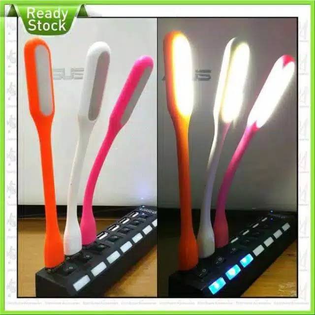 0USB LED Lamp / Lampu Sikat Gigi emergency lamps light portable belajar baca laptop powerbank