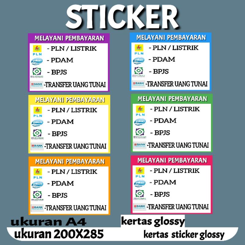 

STICKER TOKO MELAYANI SEMUA PEMBAYARAN D90D