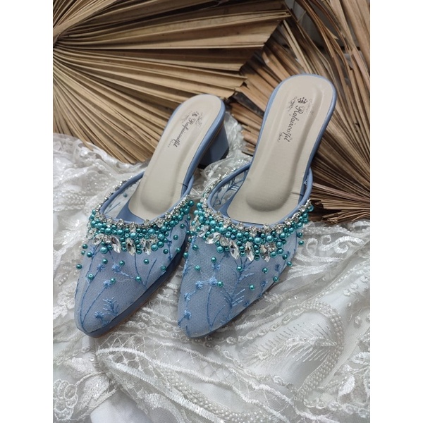 sepatu wanita syantika iceblue tinggi 5cm tahu