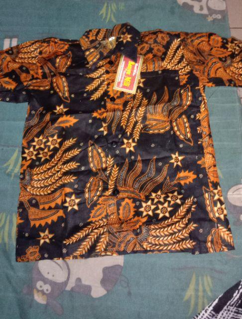 Couple Sarimbit Batik Bapak Dan Anak Motif Manggar