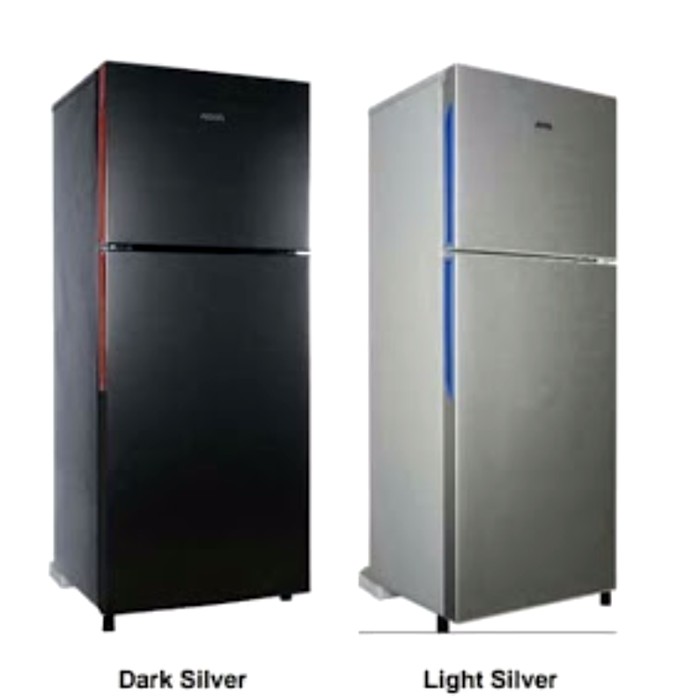 Kulkas Aqua Aqr D251 Ds Ls Hitam Silver 2 Pintu 160 Liter Bekasi