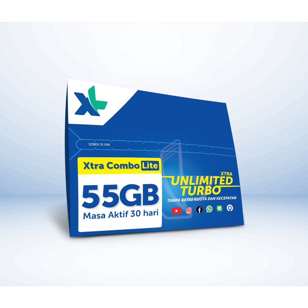 Kartu Perdana XL Xtra Combo Lite Kuota Hingga 55GB + Xtra ...