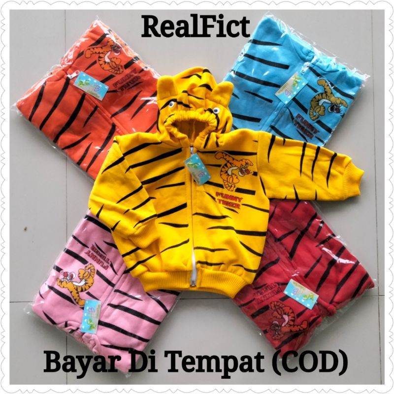 Jaket bayi motif macan