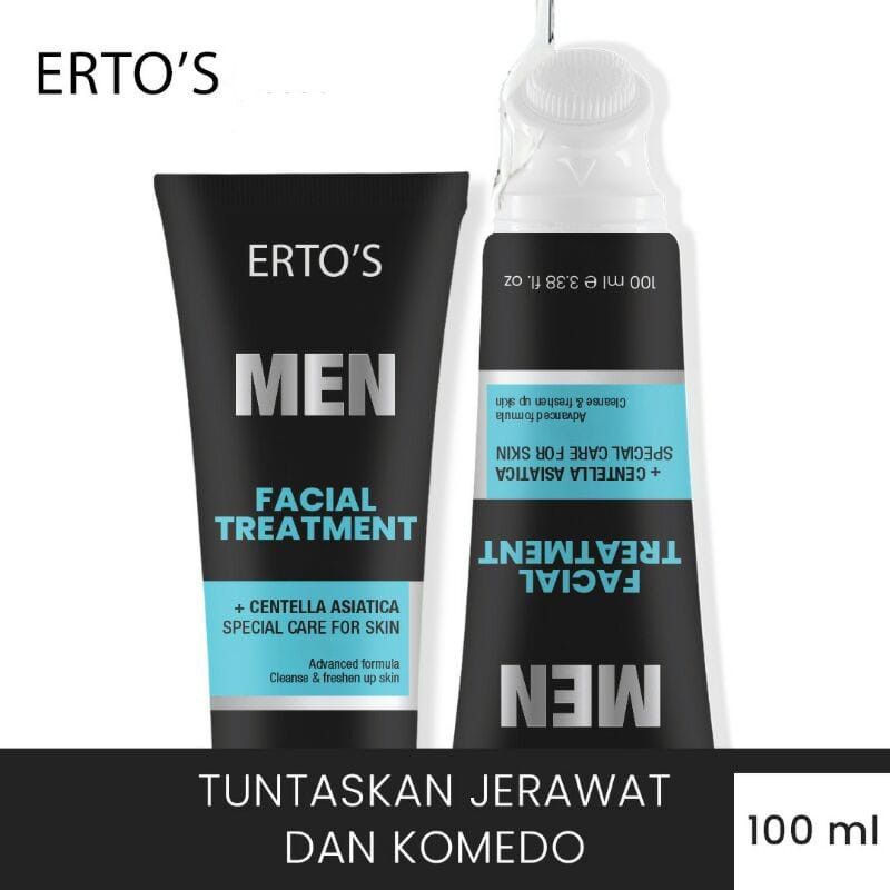 [ORI] NEW FACIAL TREATMENT Pembersih Wajah Sesuai Jenis Kulit I Facial Wash For Men Perawatan Wajah Pria 100ml BPOM