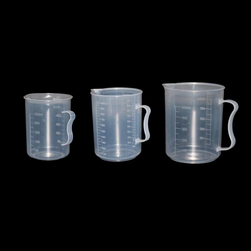 Lanfy Gelas Ukur Alat Dapur Perlengkapan Sekolah250 /500 /1000/ml Transparan Reusable Tahan Lama Measuring Cylinder