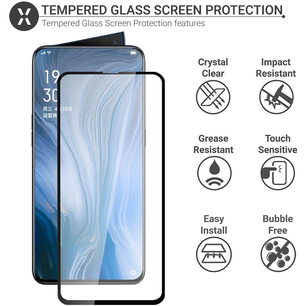 Tempered Glass Pelindung Layar Oppo F1 F1Plus F1S F3 F3Plus F5 F5Youth F7 F7Youth F9 F9 Pro F11 F11Pro Find X2 Findx