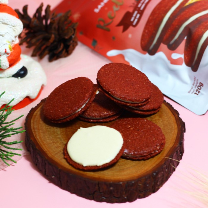 

Wafer-Biskuit- Bundling 2 Pack Sandwich Cookies Red Velvet -Biskuit-Wafer.