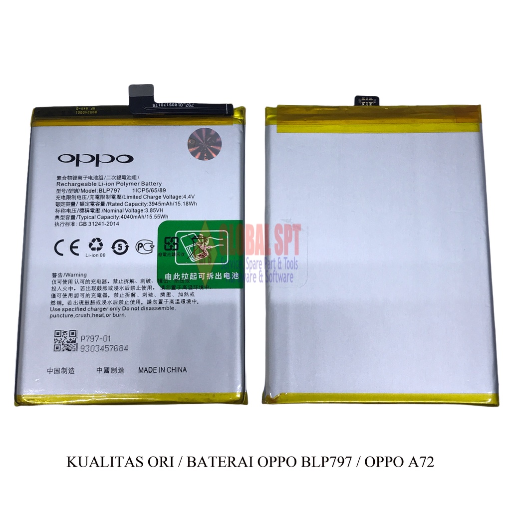 KUALITAS ORI / BATERAI OPPO BLP797 / BATRE / BATERE OPPO A72