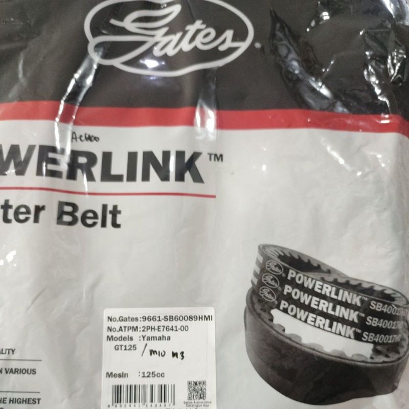 Vanbelt Vbelt Yamaha Mio M3 Soul Gt 125 Injeksi Gates Power Link
