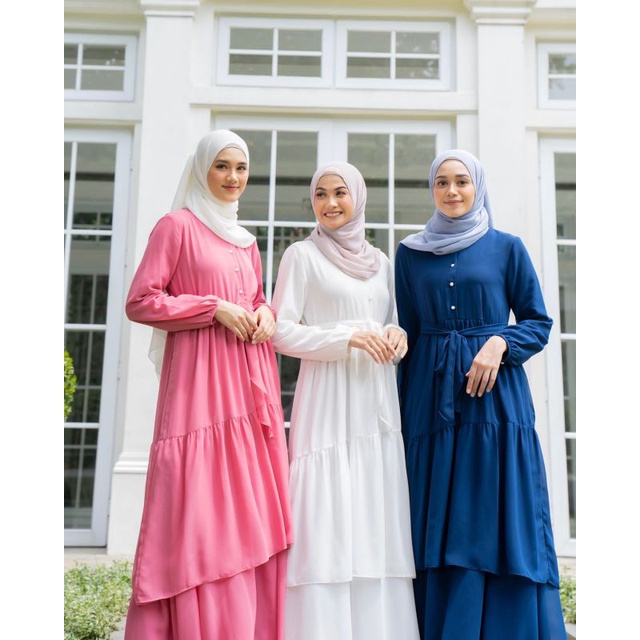 QUENZA DRESS raya collection/dress ceruty/dress lebaran/dress raya