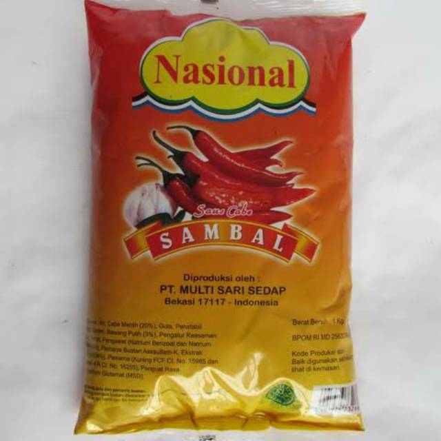 

Sambel bantal nasional 1kg