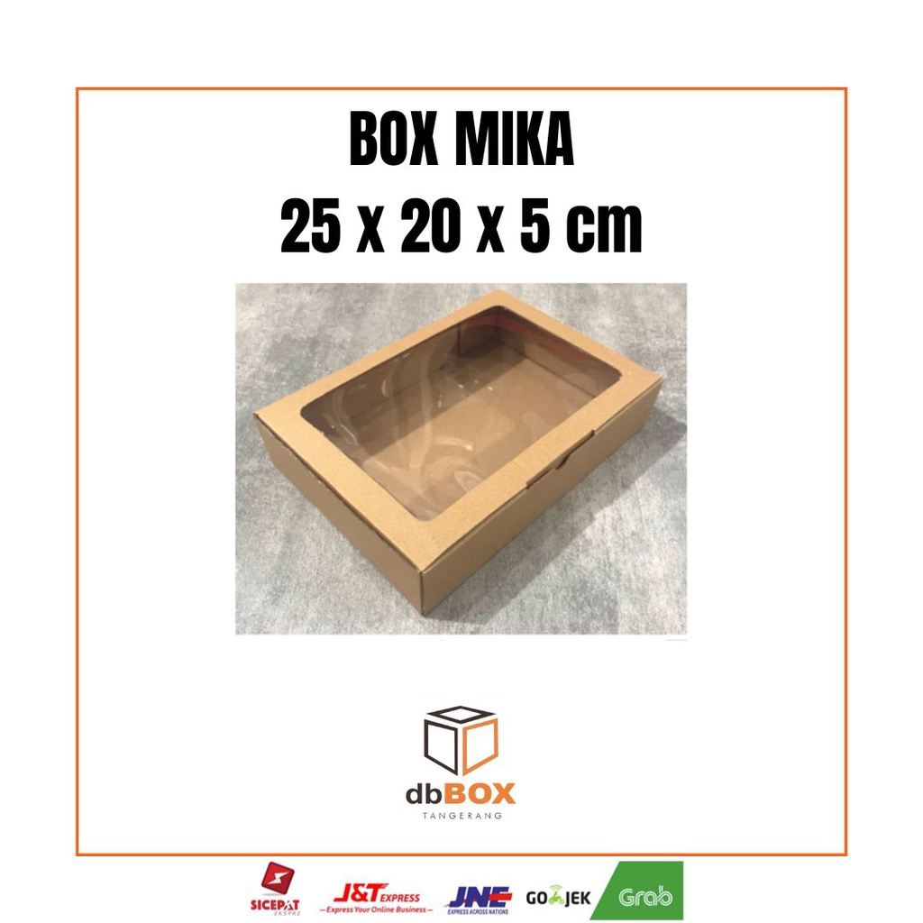 

BOX MIKA 25x20x5 cm | Box Die Cut & Easy Usage | Box Kue Bolu & Tart