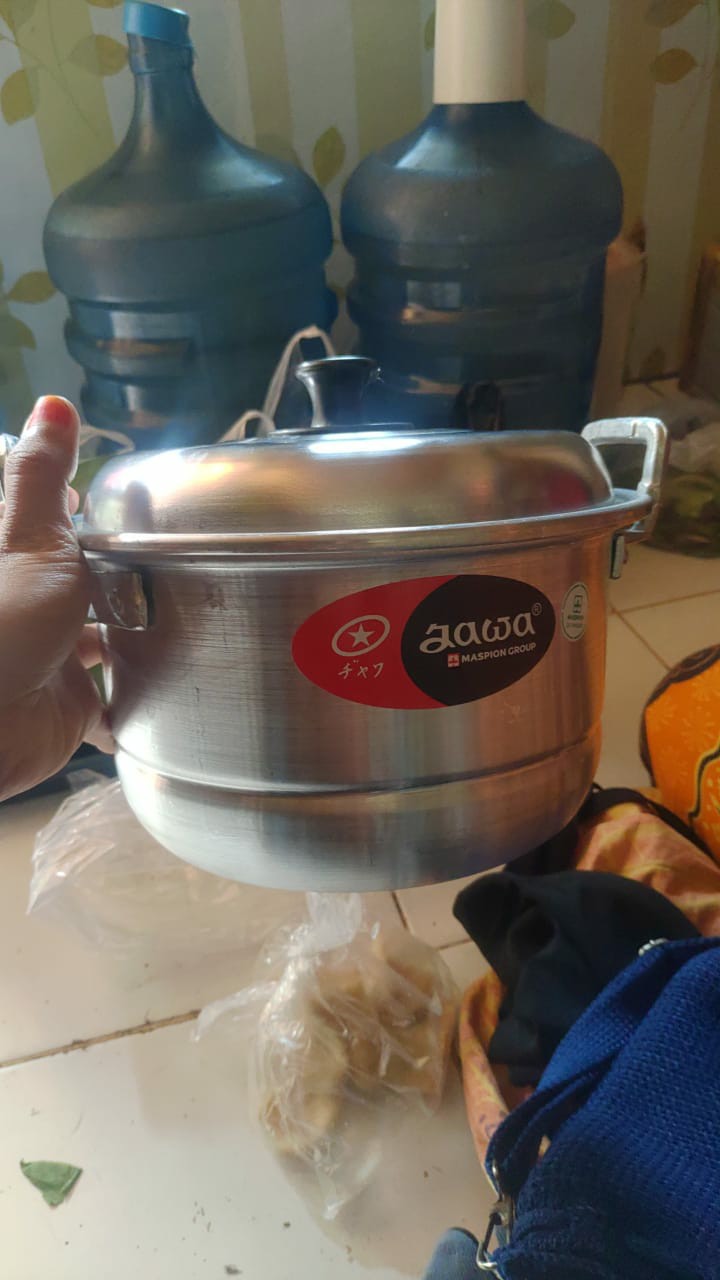 Maspion Alu Dandang Ekonomi Kukusan / Steamer / Langseng / Panci Kukus + Sarangan + Tutup 20 Cm