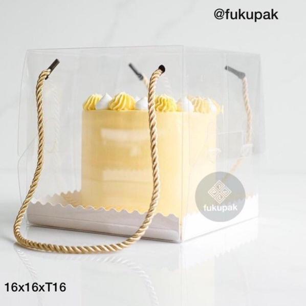 

[KODE PRODUK FP9DS7765] Box Mika Tali 20pcs| Clear Transparent Cake Box| Kotak Hantaran Hamper Tumpeng Chiffon Pudding Lapis