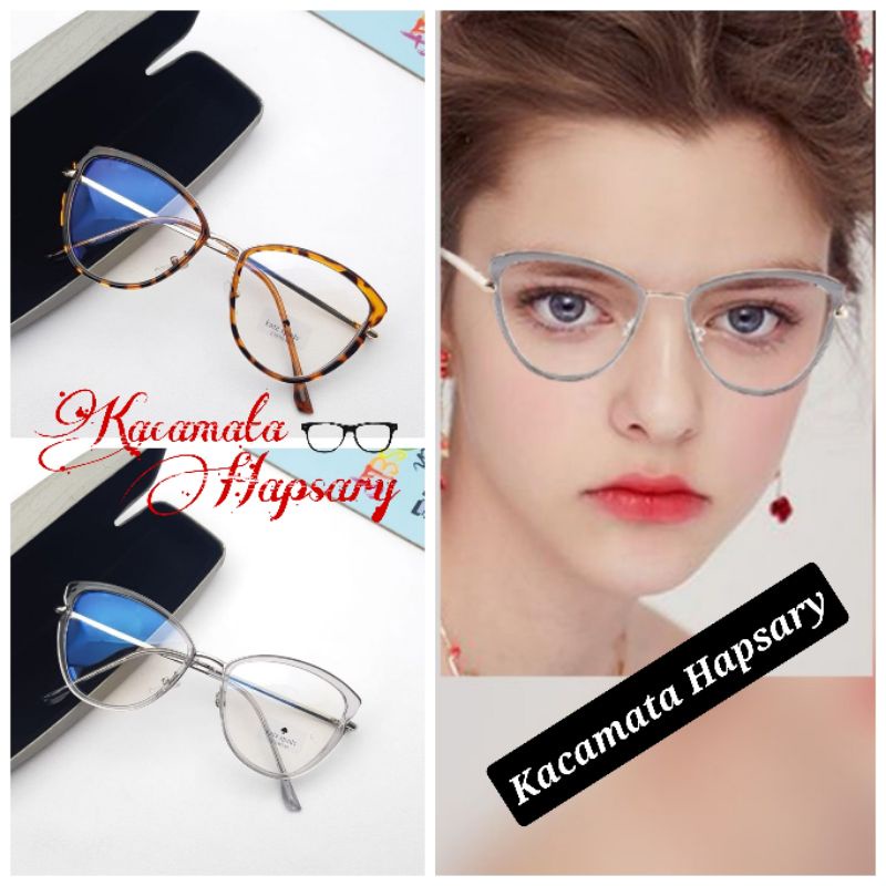 KACAMATA MINUS FRAME WANITA 58597 ANTI RADIASI BLUERAY | KACAMATA PHOTOCROMIC | KACA MATA PLUS | KACAMATA FASHION | KACA MATA TERBARU