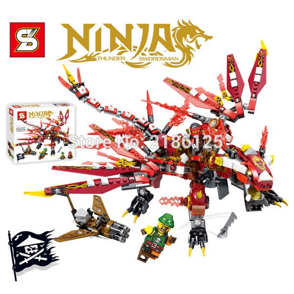 LEGO NINJA THUNDER SWORDSMAN 448 PCS SERI SY546 AUS-0652