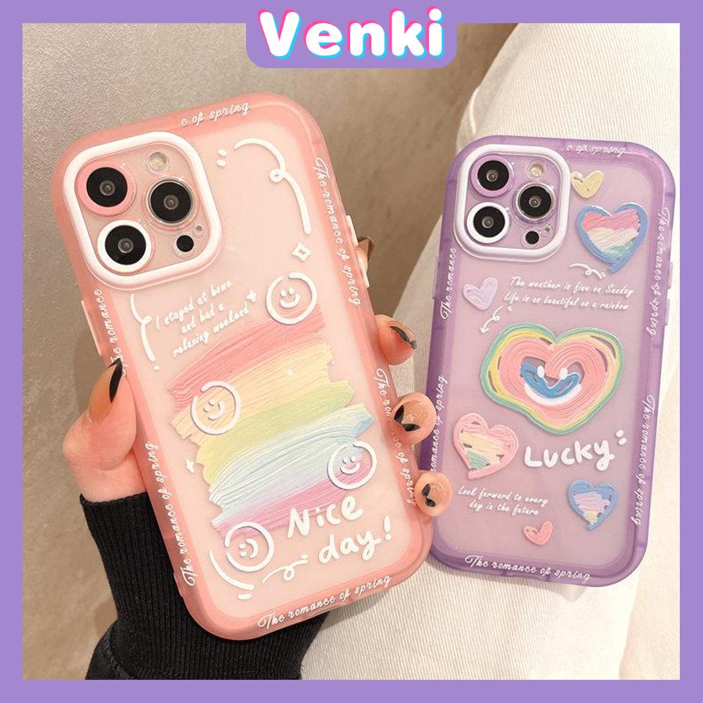 iPhone Case Silicone Soft Case Clear Case Fluorescent Color Airbag Shockproof Protection Camera Heart Cute Compatible For iPhone 11 Pro Max 13 Pro Max 12 Pro Max 7Plus xr XS Max