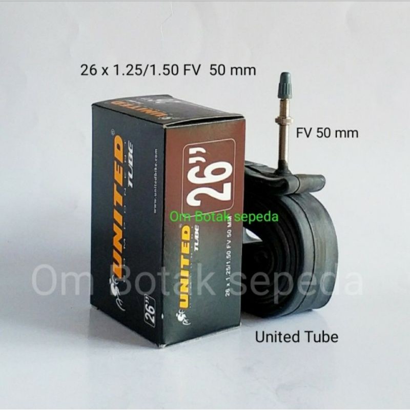Ban dalam Sepeda Ban dalam UNITED 26 x 1.25/1.50 FV 50mm