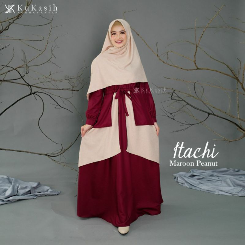 Gamis itachi dress set original brand kukasih