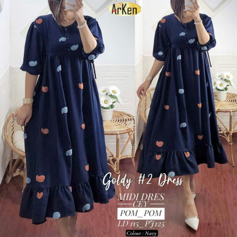 GOLDY ,KALILA,  ANDIN,SANTUY,Midi Dress II Arken