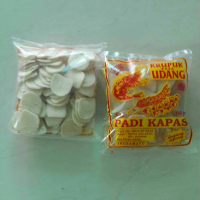 

Kerupuk udang Padi kapas uk.kancing