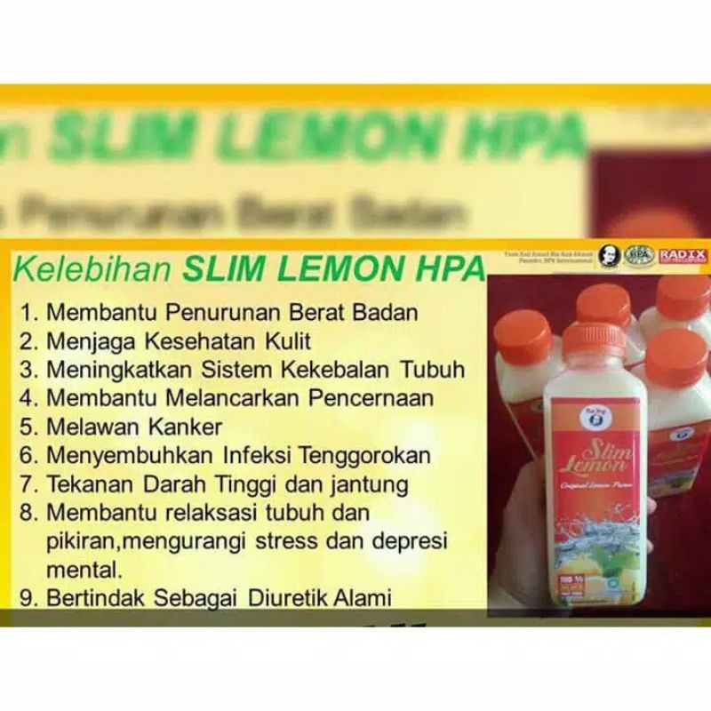 

Slim lemon Radix pak Haji HPA