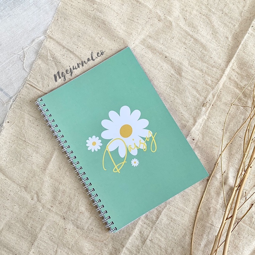 

NOTEBOOK/ JURNAL GRID/ DOTTED/LINE/ BLANK A5 COVER LAMINASI DOFF-DAISY