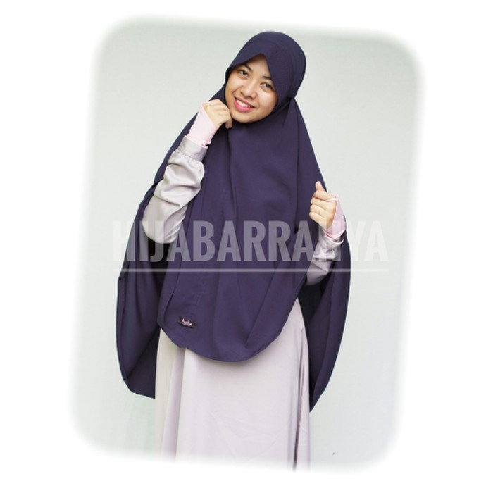 Jilbab Khimar, Jilbab Kimar Khimar syari pet antem Original All varian warna Best Quality - Cokelat
