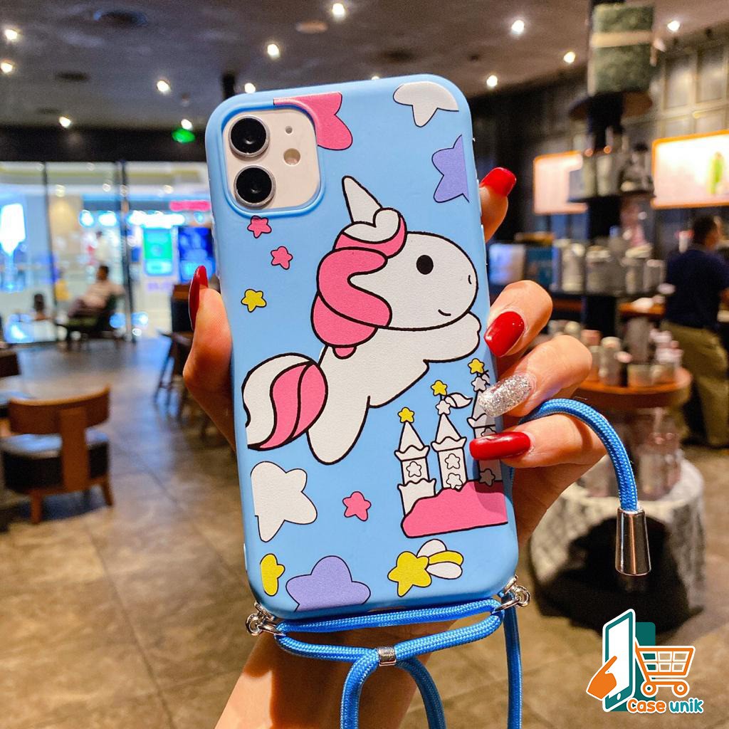 SS153 case Slingcase Lanyard UNICORN Oppo F1s A59 A3s A5s A7 A11k A12 A5 A9 A31 A8 2020 CS2282