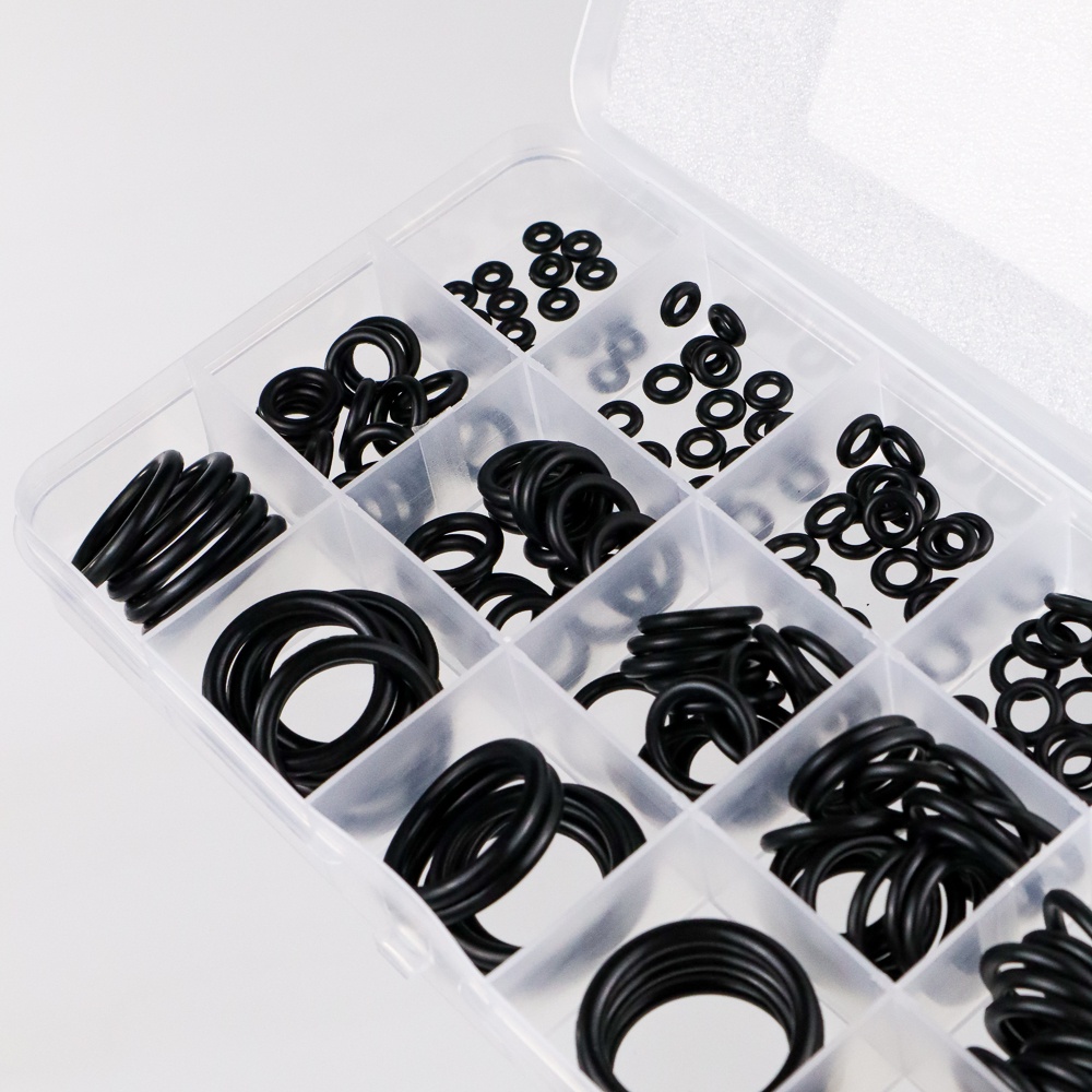 Karet Rubber O Ring Seal Tightening 250 PCS - 200pcs - seal motor - seal mobil - Sealing Ring Gasket Set Kit Box Oil Waterproof - Seal Set Motor Mobil - karet seal mesin