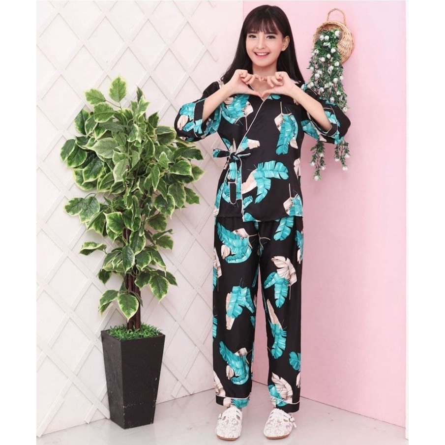 KIMONO CELANA PANJANG MALIBU PAJAMAS