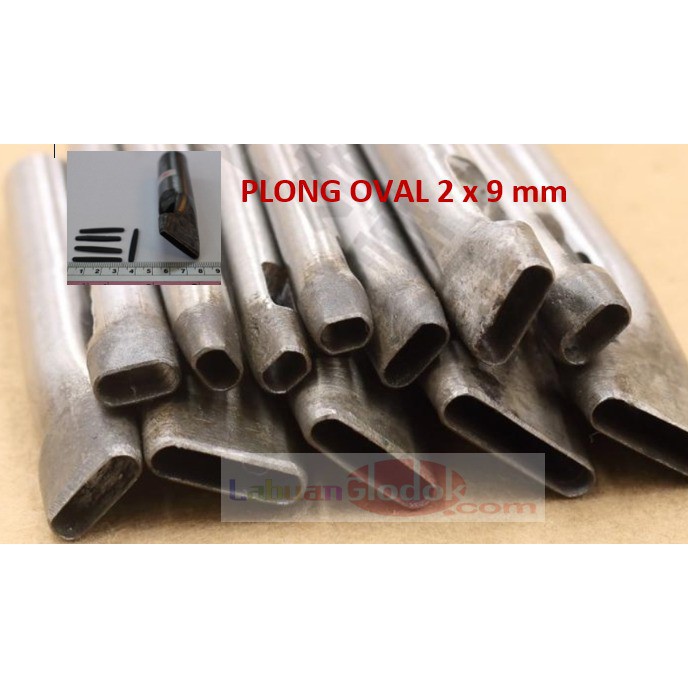 

Plong Oval 2mm x 9mm - Punch Hole Leather Oval-Plong/Pembolong Oval 2mm x 9mm