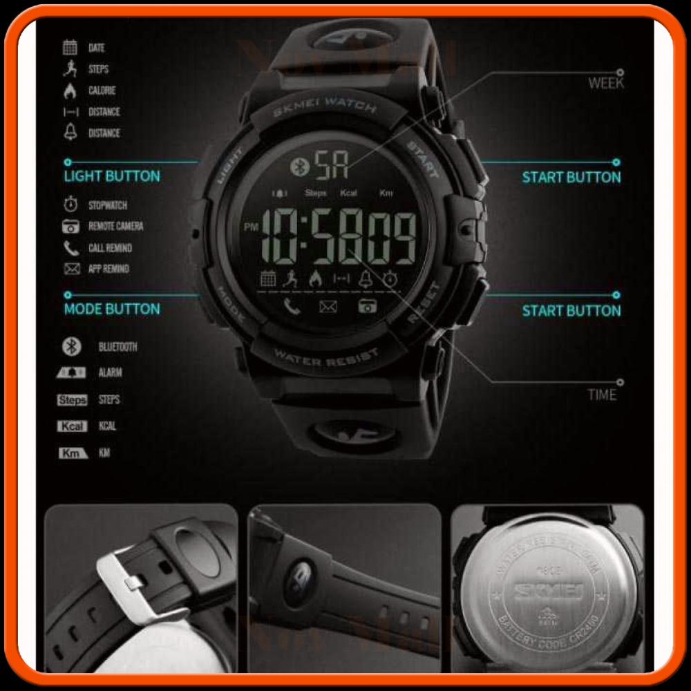 SKMEI Jam Tangan Olahraga Smartwatch Bluetooth - 1303