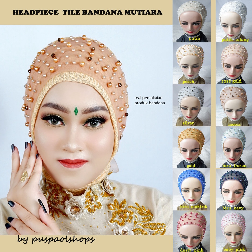 Headpiece Bandana Tile Mutiara 01