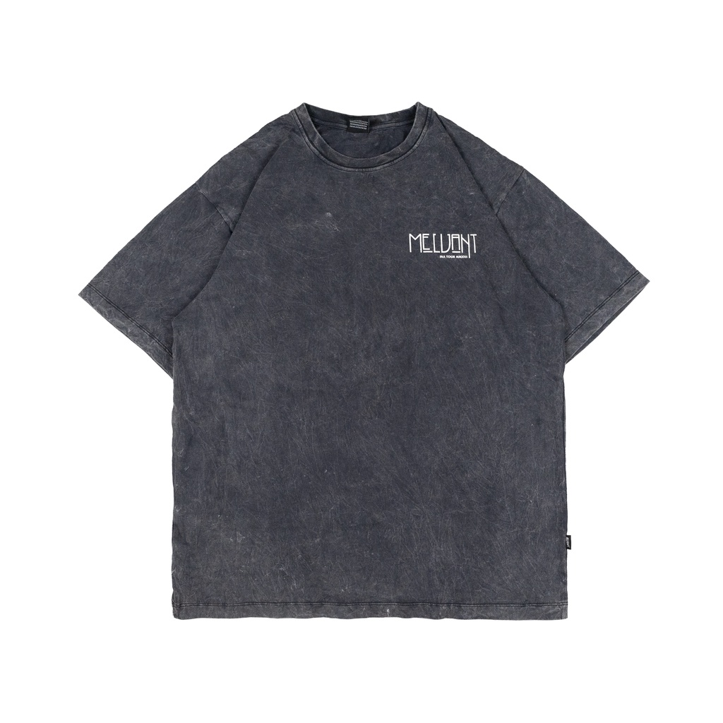 MTS PLANTT BLACK WASHED - MELVANT TSHIRT