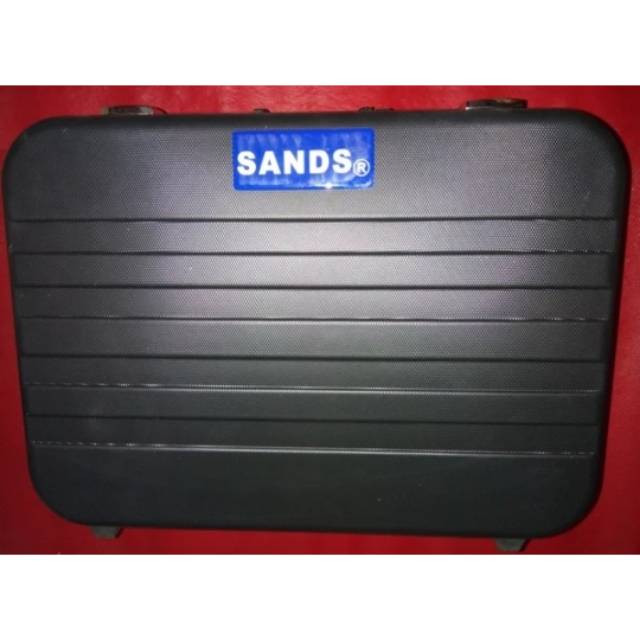 PROMO Tool Kit Kunci Set Tool box set Tool set Box tool 132 Pcs With ABS Trolley Box Merk SANDS