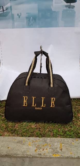 Tas pakaian motif/TAS TRAVEL TAS KOPER JINJING PAKAIAN ELLE MAROON/tas cewek/tas wanita