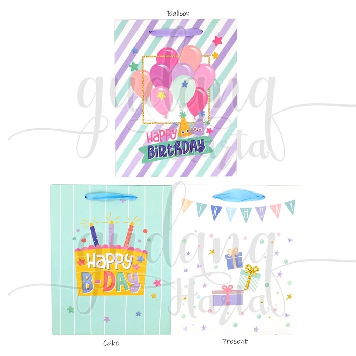 

Paper Bag Birthday Series Tas Kado Motif Ulang Tahun Unik GH 507283