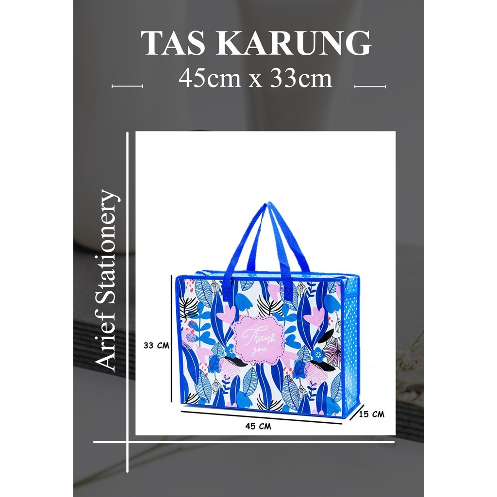 Tas Karung Serbaguna Tas Laundry Bag Tas Kepasar Ukuran 45cm x 33cm