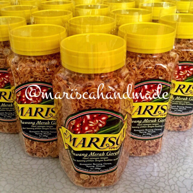 

Bawang Merah Goreng Marisca Handmade toples Medium 200 gr