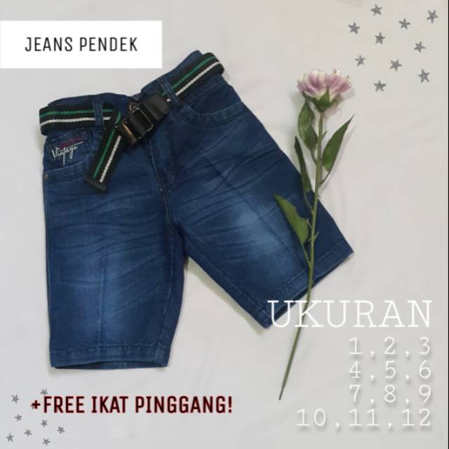 [READY] Celana Pendek Jeans Anak Laki-Laki 4-13 tahun