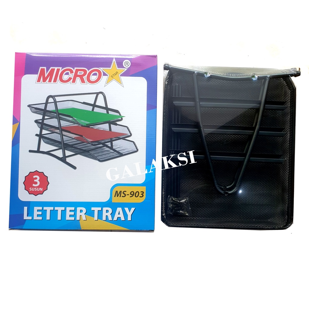 

DOCUMENT TRAY / RAK DOKUMEN SURAT BESI 3 SUSUN