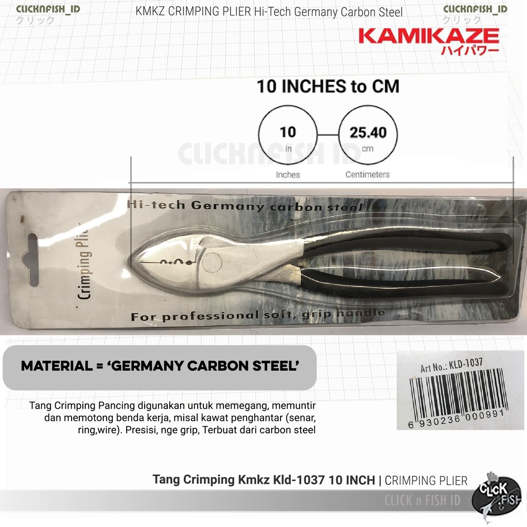 Tang CRIMPING PANCING KAMIKAZE Murah KLD-1037 Hi-Tech Germany Carbon Steel