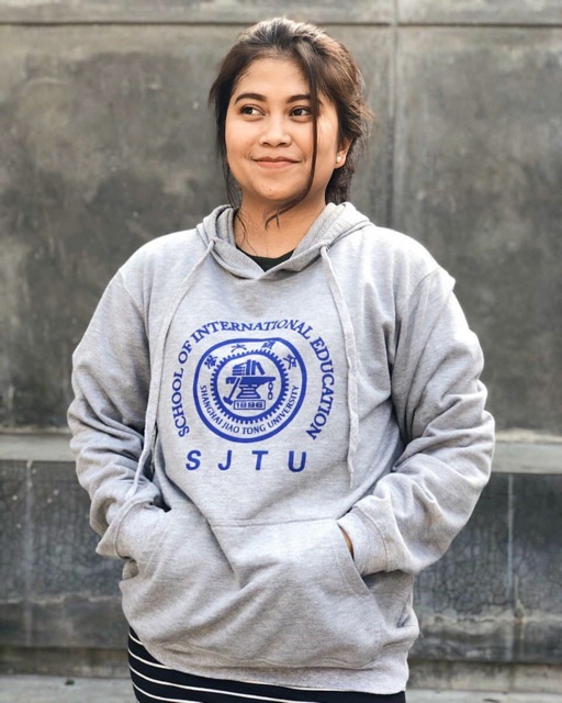 SJTU Grey Hoodie / Hoodie abu-abu / Jaket abu-abu