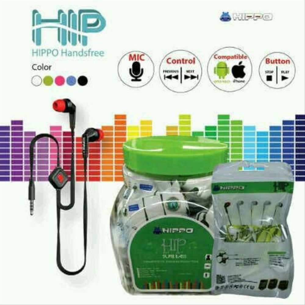 Handsfree/Headset Hippo HIP Toples ISI 25PCS original