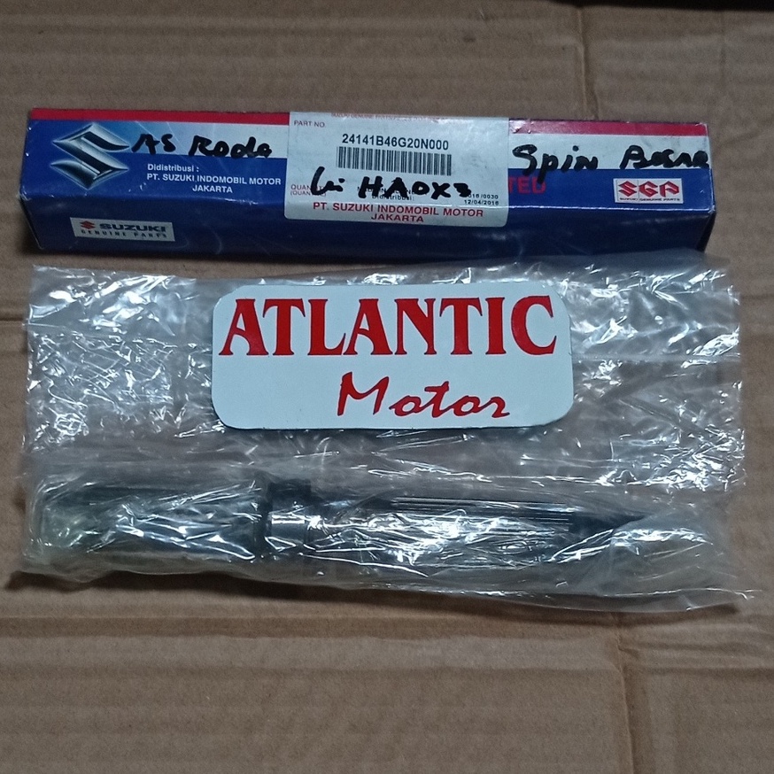As roda belakang,SHAFT REAR AXLE gigi 20/Suzuki Spin 125 New ori SGP (24141B46G20N000)