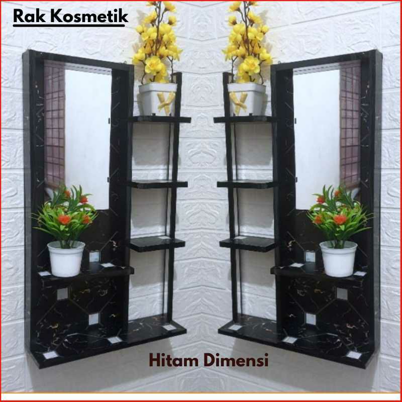 [COD] RAK KOSMETIK CERMIN KACA RIAS GANTUNG NEW - RAK KOSMETIK KAYU KOKOH DAN KUAT - RAK ALAT MAKE U