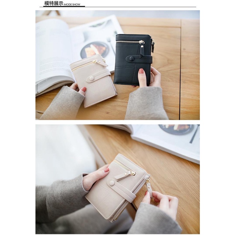 DOMPET WANITA LIPAT C219-1 KULIT IMPORT KOREA MURAH ABG FASHION BATAM WALLET PREMIUM BRAND WA019B7