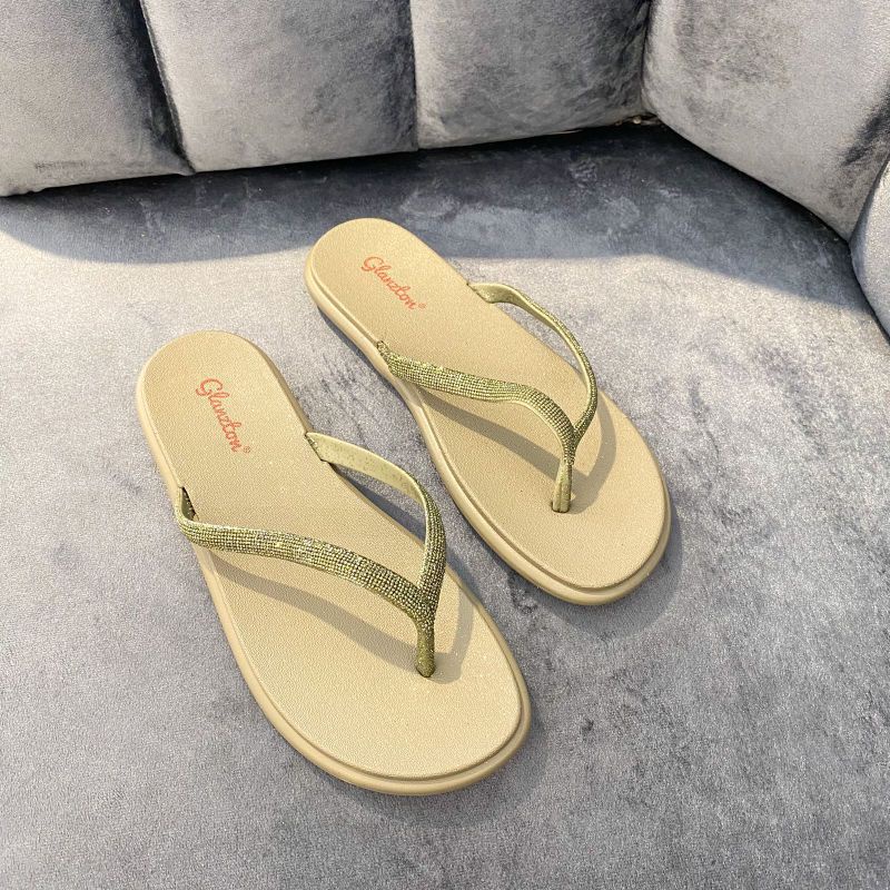 Sandal Jepit Jelly Wanita Glanzton Glitter Pasir 1912